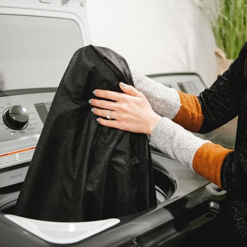 Big Joe Fuf XXL Cover Only Machine Washable, Black Lenox, Durable Woven Polyester in Kuwait