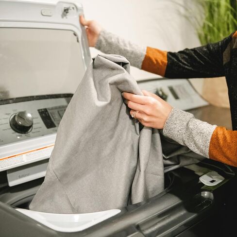 Big Joe Fuf XXL Cover Only Machine Washable, Black Lenox, Durable Woven Polyester in Kuwait