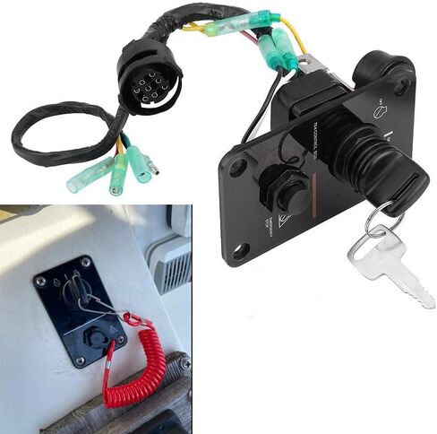 Main Switch Panel Single Engine Key Switch Panel Assembly On-Off-Start 704 Control Box for Yamaha Outboard Yacht 704-82570-12-00 704-82570-08-00 in Saudi Arabia
