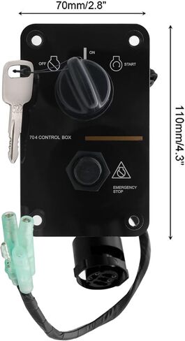 Main Switch Panel Single Engine Key Switch Panel Assembly On-Off-Start 704 Control Box for Yamaha Outboard Yacht 704-82570-12-00 704-82570-08-00 in Saudi Arabia