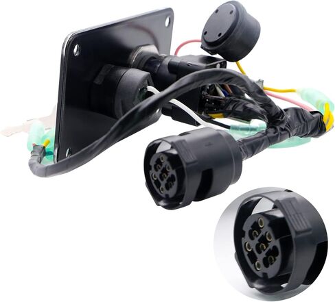 Main Switch Panel Single Engine Key Switch Panel Assembly On-Off-Start 704 Control Box for Yamaha Outboard Yacht 704-82570-12-00 704-82570-08-00 in Saudi Arabia