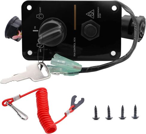 Main Switch Panel Single Engine Key Switch Panel Assembly On-Off-Start 704 Control Box for Yamaha Outboard Yacht 704-82570-12-00 704-82570-08-00 in Saudi Arabia