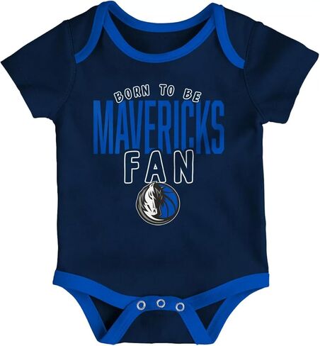 ملابس داخلية للأطفال من OuterStuff Dallas Mavericks 3 قطع مقاس الرضع 12-24 شهرًا تحمل شعار Game Time in Kuwait