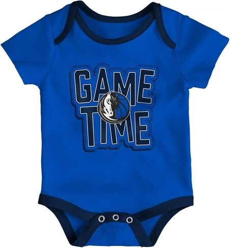 ملابس داخلية للأطفال من OuterStuff Dallas Mavericks 3 قطع مقاس الرضع 12-24 شهرًا تحمل شعار Game Time in Kuwait
