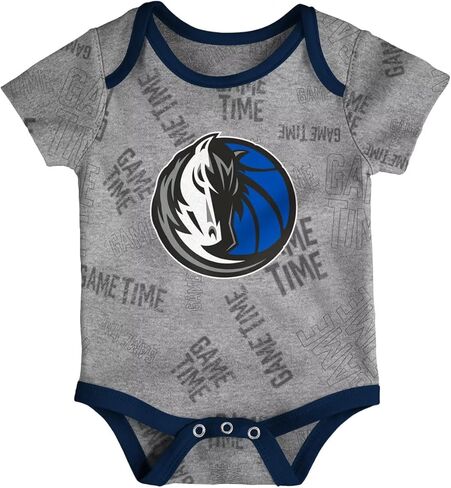 ملابس داخلية للأطفال من OuterStuff Dallas Mavericks 3 قطع مقاس الرضع 12-24 شهرًا تحمل شعار Game Time in Kuwait
