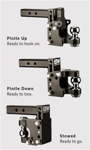 Pintle Tow & Stow - يناسب جهاز استقبال 2.5 بوصة، كرة 2-5/16 بوصة، قطرة 8.5 بوصة - TS20056 in Kuwait