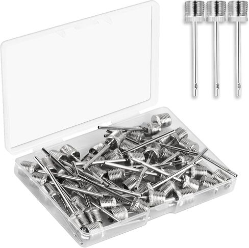 Air Pump Needles for Balls 45pcs, Ball Pump Needles, Inflation Needles for Basketball, Footballs, Soccer, Volleyball, Rugby Balls, Ball Needles for Air Pump with Storage Box in Saudi Arabia