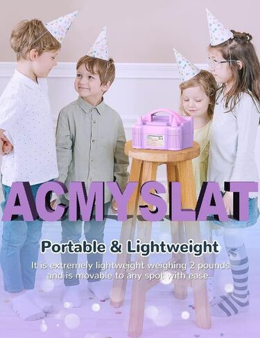 منفاخ بالون الهواء، منفاخ بالون كهربائي محمول بفوهة مزدوجة منفاخ كهربائي 110 فولت 600 وات للديكورات والحفلات والرياضة in Kuwait