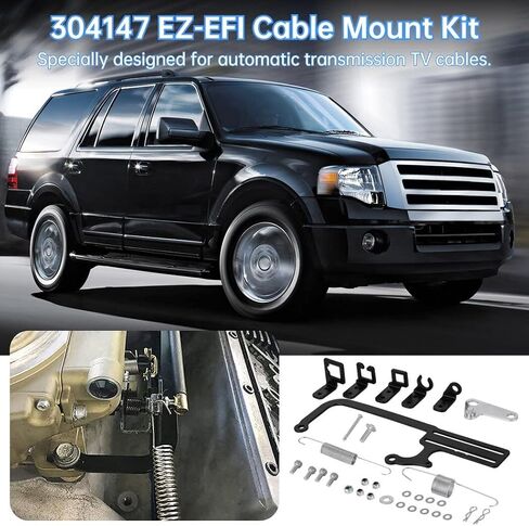 304147 طقم تثبيت كابل EZ-EFI، دعامة كابل خانق المكربن ​​لـ GM 700R4، دعامة تثبيت كابل تلفزيون ناقل الحركة الأوتوماتيكي زنبركات مزدوجة هندسية قابلة للتعديل in Kuwait
