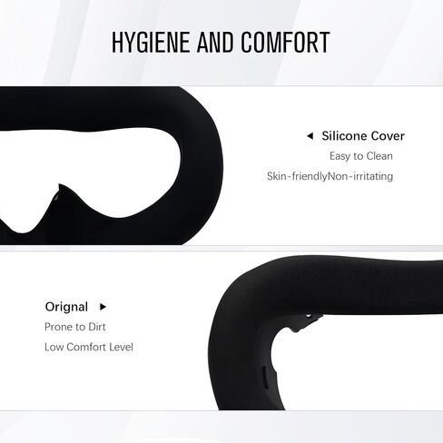 وسادة الوجه AIPINQI Meta Quest 3، مجموعة ملحقات 3 في 1 من السيليكون Quest 3 لـ Oculus Quest 3، مقاومة للعرق وقابلة للغسل ومقاومة للضوء ومضادة للتسرب، وسادة وسادة للوجه، غطاء عدسة، أغطية عصا التحكم in Saudi Arabia