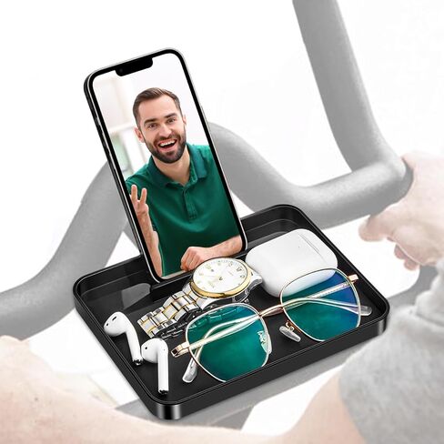 Zacro Phone Holder for Peloton Bike & Bike+, Peloton Phone Mount Tray, Peloton Accessories, Adjustable Cell Phone Mount, Anti Slip Peloton Phone Holder Tray, Stationary Spin Bike Phone Holder in Saudi Arabia