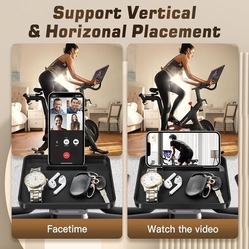 Zacro Phone Holder for Peloton Bike & Bike+, Peloton Phone Mount Tray, Peloton Accessories, Adjustable Cell Phone Mount, Anti Slip Peloton Phone Holder Tray, Stationary Spin Bike Phone Holder in Saudi Arabia