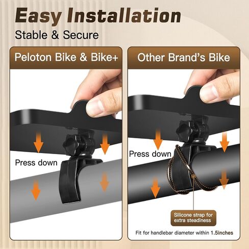 Zacro Phone Holder for Peloton Bike & Bike+, Peloton Phone Mount Tray, Peloton Accessories, Adjustable Cell Phone Mount, Anti Slip Peloton Phone Holder Tray, Stationary Spin Bike Phone Holder in Saudi Arabia