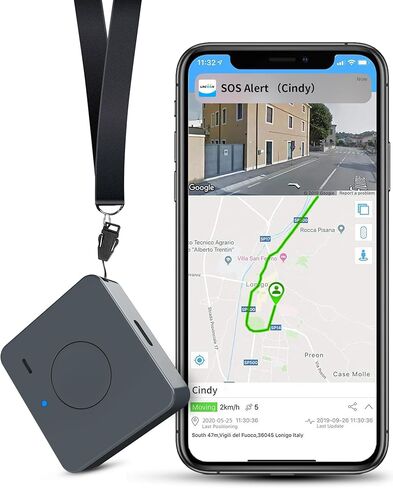 4G Mini GPS Tracker for Children, Dogs, Elderly - Real Time Tracking Device, Small Wearable GPS Locator, Unlimited Distance, Geo Fence, SOS Button, Buzzer Alert, Subscription Needed in Kuwait
