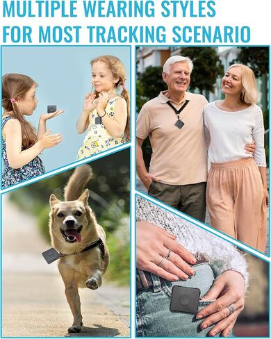 4G Mini GPS Tracker for Children, Dogs, Elderly - Real Time Tracking Device, Small Wearable GPS Locator, Unlimited Distance, Geo Fence, SOS Button, Buzzer Alert, Subscription Needed in Kuwait