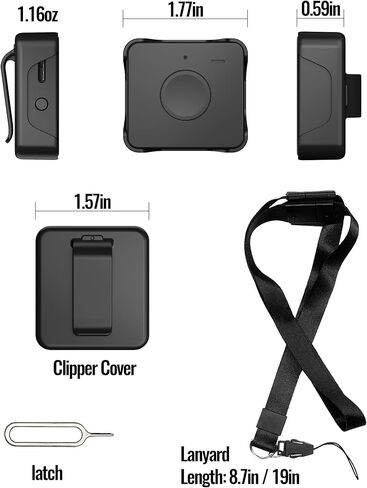 4G Mini GPS Tracker for Children, Dogs, Elderly - Real Time Tracking Device, Small Wearable GPS Locator, Unlimited Distance, Geo Fence, SOS Button, Buzzer Alert, Subscription Needed in Kuwait