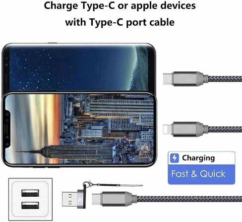 محول سريع USB C أنثى إلى USB A ذكر 3.0 (3 حزم)، على شكل سلسلة مفاتيح، محول C إلى USB لساعة Apple Watch iWatch Series 7 SE وiPhone 11,12,13 Pro Max Mini وAirpods iPad Air وSamsung Galaxy Note 10.20 in Saudi Arabia