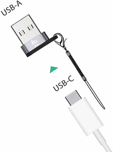 محول سريع USB C أنثى إلى USB A ذكر 3.0 (3 حزم)، على شكل سلسلة مفاتيح، محول C إلى USB لساعة Apple Watch iWatch Series 7 SE وiPhone 11,12,13 Pro Max Mini وAirpods iPad Air وSamsung Galaxy Note 10.20 in Saudi Arabia