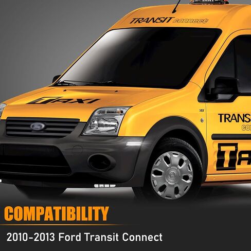 Gempro LED مصابيح العلامات الجانبية لـ 2010-2013 Ford Transit Connect الخلفي الأحمر المصد الخلفي مصابيح عاكسة Len المدخن، 2 قطعة in Kuwait