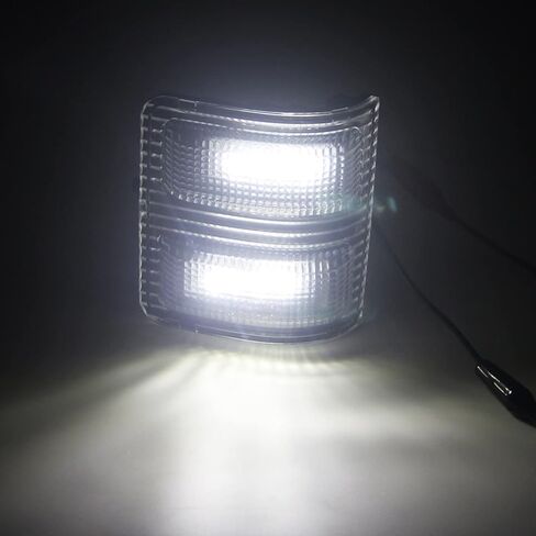 2x علامة ضوء مرآة جانبية LED متوافقة مع 2008 إلى 2016 Ford F250 F350 F450 F550 Super Duty Turn Signal، 7C3Z-13776-A 7C3Z-13776-B 7C3Z13776A 7C3Z13776B (عدسة دخان-كهرماني/ضوء أبيض) in Kuwait