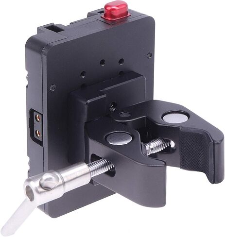 محول لوحة إمداد طاقة البطارية بقفل على شكل حرف V صغير بحجم الجيب مع صنبور على شكل حرف D ومشبك فائق لحامل إضاءة ثلاثي القوائم للبطارية على شكل حرف V in Kuwait