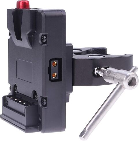 محول لوحة إمداد طاقة البطارية بقفل على شكل حرف V صغير بحجم الجيب مع صنبور على شكل حرف D ومشبك فائق لحامل إضاءة ثلاثي القوائم للبطارية على شكل حرف V in Kuwait