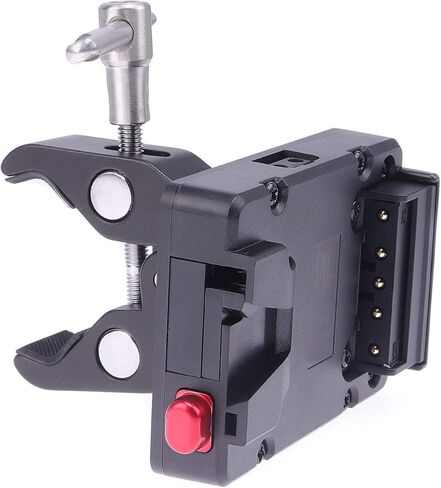 محول لوحة إمداد طاقة البطارية بقفل على شكل حرف V صغير بحجم الجيب مع صنبور على شكل حرف D ومشبك فائق لحامل إضاءة ثلاثي القوائم للبطارية على شكل حرف V in Kuwait