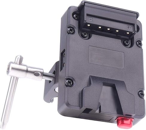 محول لوحة إمداد طاقة البطارية بقفل على شكل حرف V صغير بحجم الجيب مع صنبور على شكل حرف D ومشبك فائق لحامل إضاءة ثلاثي القوائم للبطارية على شكل حرف V in Kuwait