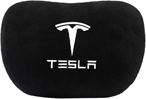 وسادة KIKIMO Tesla للطراز 3/Y/S/X، ملحقات طراز Tesla 3، ملحقات Tesla Model Y، وسادة رقبة السيارة الناعمة، وسادة مسند رأس السيارة المخصصة، وسادة الرقبة للسفر، أسود in Kuwait