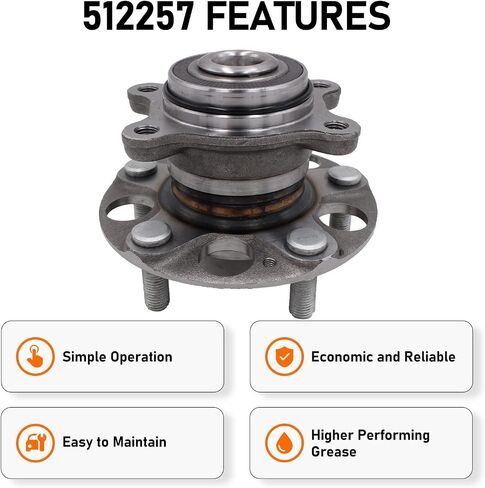 512257 New Rear Wheel Hub Bearing Assembly Compatible with 06-11 Honda Civic LX GX DX w/Encoder ABS in Saudi Arabia