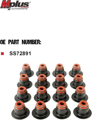 MPLUS SS72878-1 مجموعة ختم جذع الصمام متوافقة مع 98-15 لتويوتا كورولا كامري سولارا ماتريكس تاكوما/لشفروليه بريزم/لبونتياك فيبي/لكزس HS250h 1.8L 2.4L 2.7L DOHC in Kuwait