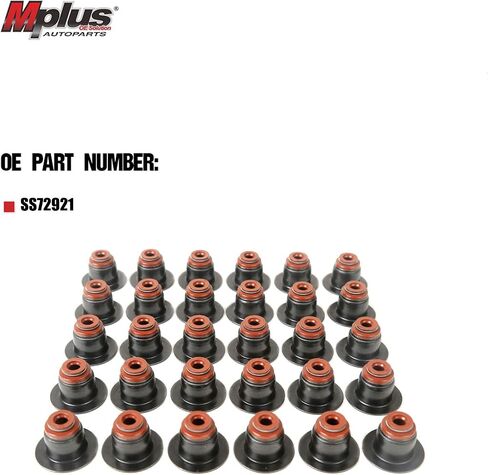 MPLUS SS72878-1 مجموعة ختم جذع الصمام متوافقة مع 98-15 لتويوتا كورولا كامري سولارا ماتريكس تاكوما/لشفروليه بريزم/لبونتياك فيبي/لكزس HS250h 1.8L 2.4L 2.7L DOHC in Kuwait