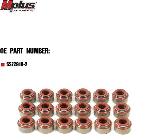 MPLUS SS72878-1 مجموعة ختم جذع الصمام متوافقة مع 98-15 لتويوتا كورولا كامري سولارا ماتريكس تاكوما/لشفروليه بريزم/لبونتياك فيبي/لكزس HS250h 1.8L 2.4L 2.7L DOHC in Kuwait
