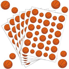 JULMELON 512Pcs Sports Stickers for Kids Classroom,Basketball Football Baseball Soccer Mixed Ball Stickers for Water Bottles Scrapbooking Sports Theme Party Supplies
