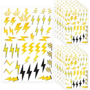 1080 Pcs Lightning Bolt Stickers,Flash Weather Birthday Party Favors Supplies Decorations Goodie Bag Stuffers Prize Labels