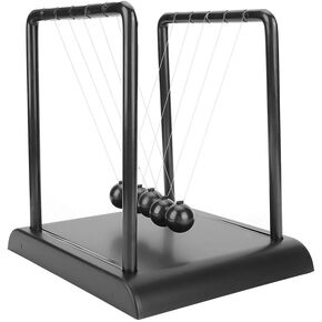 Bendulum Ball ، توازن كرات الصلب المتأرجحة كرات الفيزياء العلوم الحلي البندول الحلي المكتب الذكي لارتفاع الضغط المثير للاهتمام (7 × 5.8 × 7.1 بوصة)