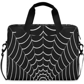 Laptop Bag for Women - Fits 16 inch with Laptop Compartment Carrying Messenger Sleeve with Strap Professional Fashion Travel Purse for Business Office Bag Cobweb