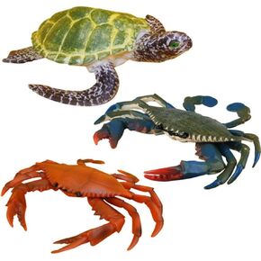4 PCS Ocean Sea Marine Model Model Turtle Turtle Whale Collection Collector Party Playset Plays Bath For For Boys Girls Kid 5 6 7 8 And