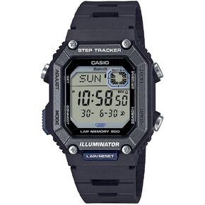 Casio WS-B1000 Series | Men's Digital Watch | (Blue) | 100M WR | Step Tracker | LED Illuminator | 100 SEC Chronograph | Daily Alarm | 2-Year Battery