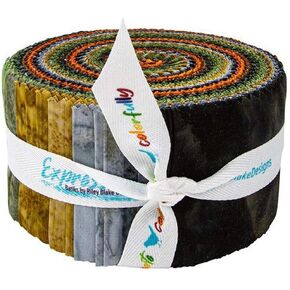 Expressions Batiks Bundles Woodland Elegance Rolie Polie 40 2.5-inch Strips Riley Blake RP-21006-40