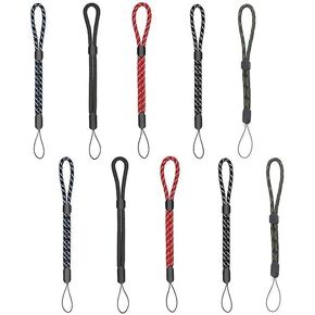 10 Pcs Multi-Color Random Adjustable Lanyard Wrist Strap, Hand Grip Lanyard String patible with Cell Phone, Phone Cases, Cameras and MP3 USB Flash Drives and Other Portable Items Accessories