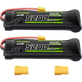 Ovonic 8.4V Flat NIMH بطارية 5200mAh 7 Cell RC بطارية مع XT60 وموصل TRA