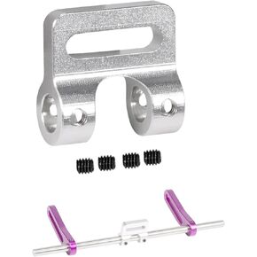 AMK Aluminum Modular Fairlead 4.5mm Tube for Tow Winch Rope 1/10 Scale Bumper Mount Accessories for RC Crawler Axial SCX10 Element Enduro Gen7 Gen8 TRX6 TRX4 Upgrades (Black)