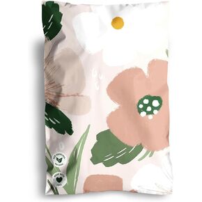 Impack Biodegradable Mailers 25pack - Flat Shipping Bags - Self-Seal, Waterproof - Thick Mailing Envelope for Shipping Clothing, (Camelia Bloom 25pack, 10x13 Inch)