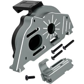 Upgrades Part Transmission Gearbox Wave Box for 1/10 Big Rock 3s Blx.Senton/Granite 3S BLX(Mega 550),1/8 Typhon 3S BLX&Mega 550.Aluminum Motor Mount Gear Cover Box Hops up.Pink.