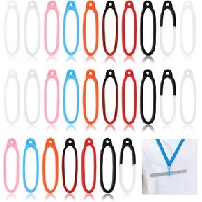 Aster 27 Pcs 9 Colors Anti-Lost Silicone Rubber Rings Band Holder Multipurpose Lanyard Holder Case Necklace Replacement Pendant Carrying Kit for Pen Devices Office or Daily Sports