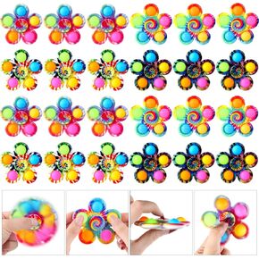 24 Pack Party Favors Fidget Spinners for Kids, Sensory Fidget Toys, Return Gifts for Birthday Party Easter Basket Stuffers Goodie Bags Stuffers for Kids Spinners Toys Classroom Rewards for Students