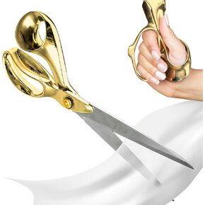 Stainless Steel Scissors Gold Scissor Professional Heavy Duty Sharp Shears 10.5" All Purpose Fabric Professional Sharp Blades Shears Heavy Duty Craft