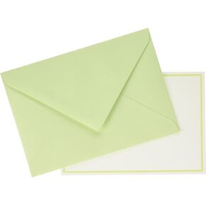 G.Lalo gl32603 Letter Set, Edging Cards, Set of 10 (10 Cards, 10 Envelopes), Green