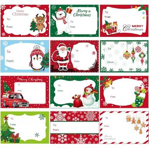 Containlol 240 Pcs Valentine Gift Name Tags Stickers 3.5 x 2.4 Inch Self Adhesive Gifts Tags Stickers Labels Holiday Labels for Valentine Cards Gift Boxes Home Office(Hawaii Style)